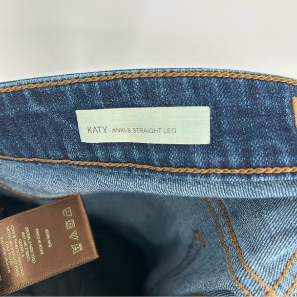 KUT From The Kloth Denim Blue Jeans Katy Ankle Straight‎ Leg Size 6 Medium Wash - Picture 4 of 8
